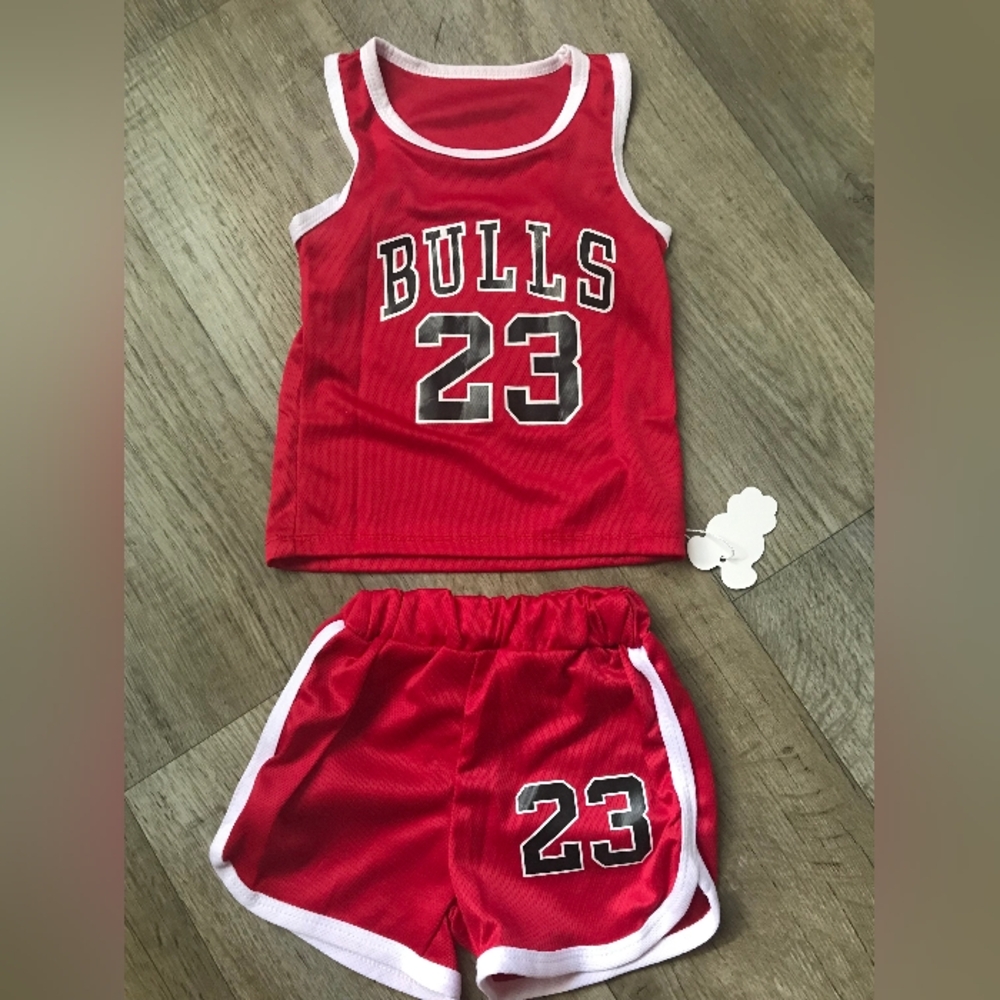 Unisex Kids Chicago Bulls 2 Piece Outfit Set